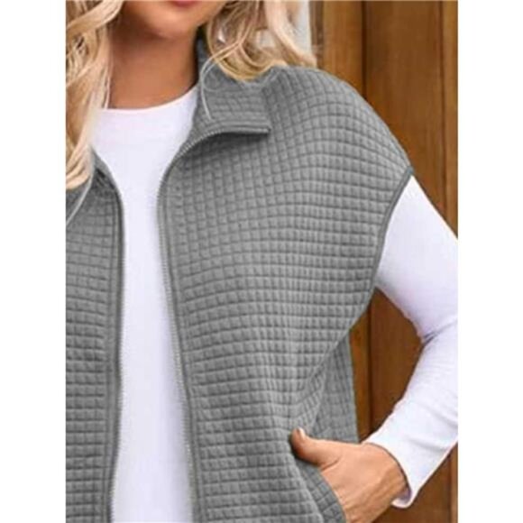 Zip-Up Vest Coat - Picture 9 of 9